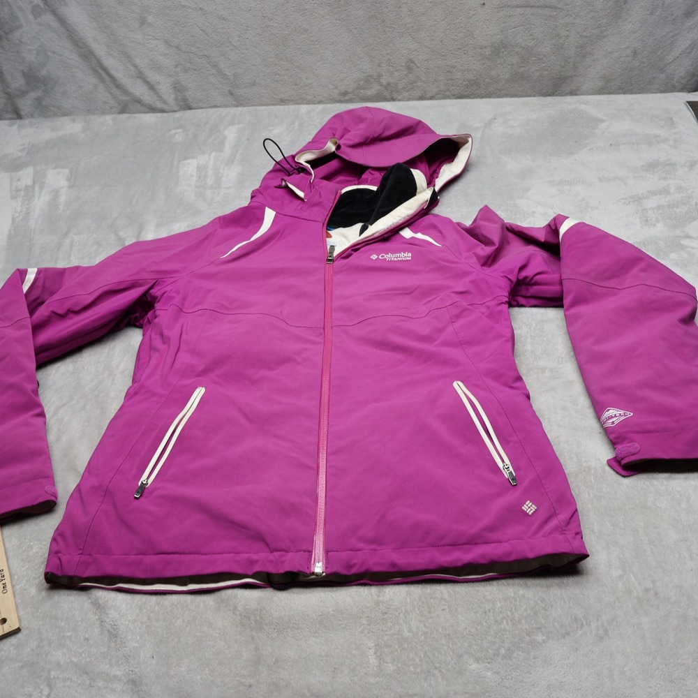 Columbia Jacket Womens Medium? Pink Omni-Heat Hooded Waterproof Ski Insulated